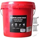 Fuyatina 2LBS Bucket Loose Gym Chalk, Professional Climbing Chalk, Includes 2LBS Premium Chalk Powder 2 Chalk Bags, Multi-Purpose for Rock Climbing Chalk, Gym Chalk, Weight Lifting Chalk and Workouts