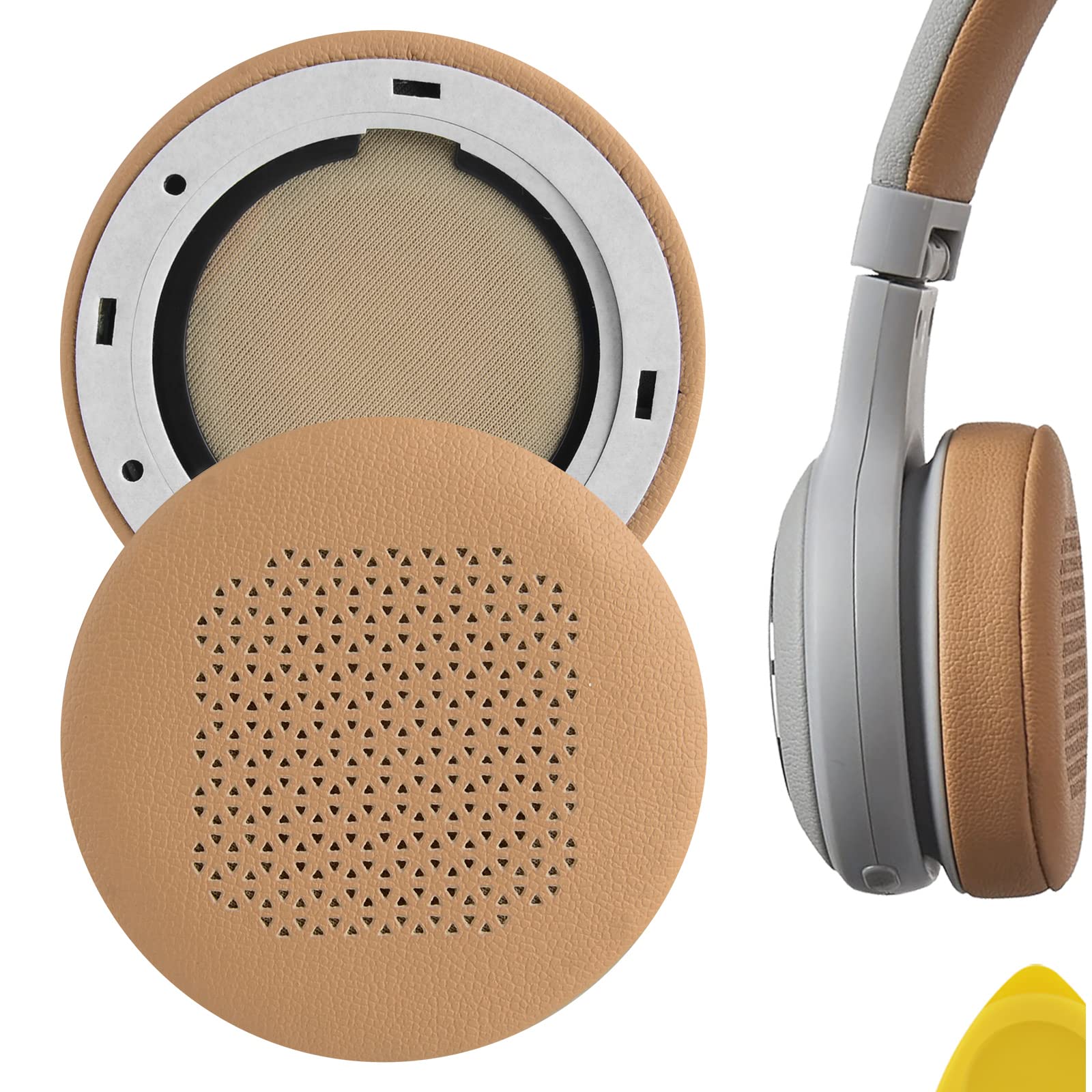 Geekria Replacement Ear Pads for JBL Duet BT Wireless On-Ear Headphones Ear Cushions, Repair Parts (Khaki)