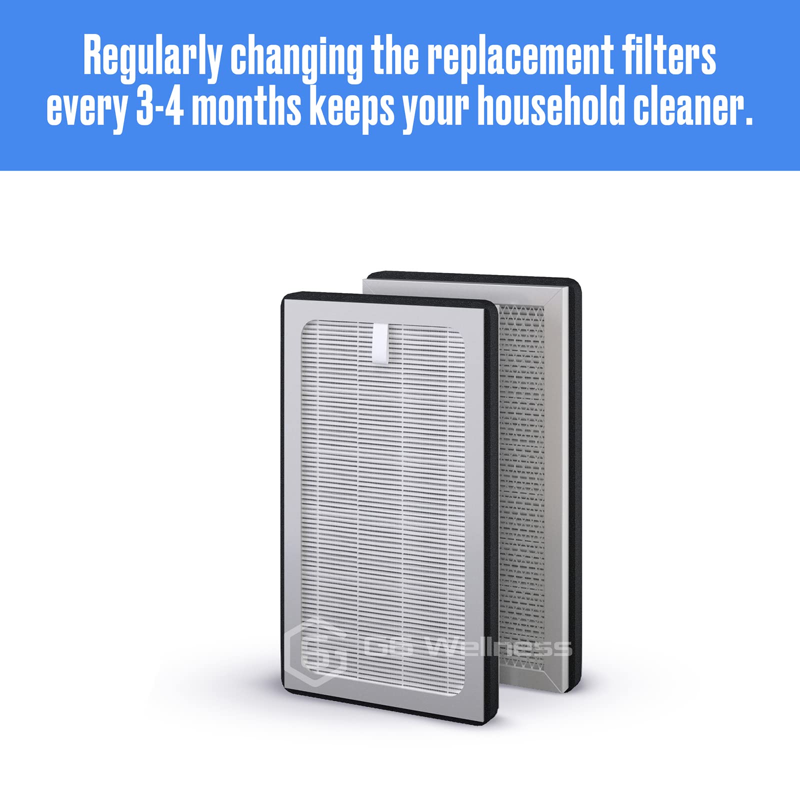G6 Wellness H13 HEPA 2-Pack Replacement Filter Set Compatible with MA 15 Air Purifier | 3 in 1 Filtration | Medical Grade True HEPA Filter H13 | Activated Carbon | Pre-Filter