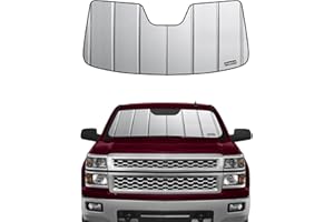 Pigenius Windshield Sun Shade for 2014-2018 Silverado/Sierra 1500,2015-2019 Silverado/Sierra 2500 & 3500 HD,2019 Sierra 1500 LD,2019 Silverado 1500 LD,with Lane Departure Warning - Safeguard