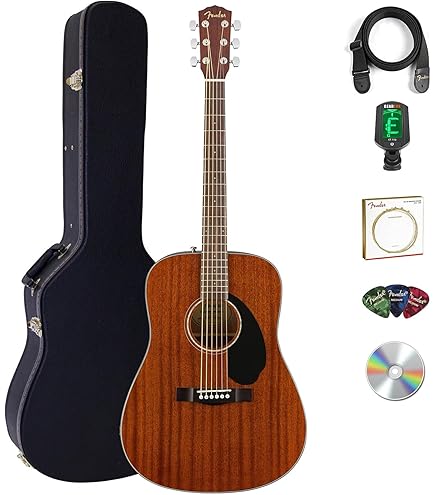 Amazon.com: Fender CD-60S Solid Top Dreadnought Acoustic Guitar