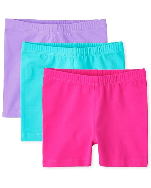 The Children's Place Girls Cartwheel Shorts MultipacksNeon Pink-3 packX-Large (14)