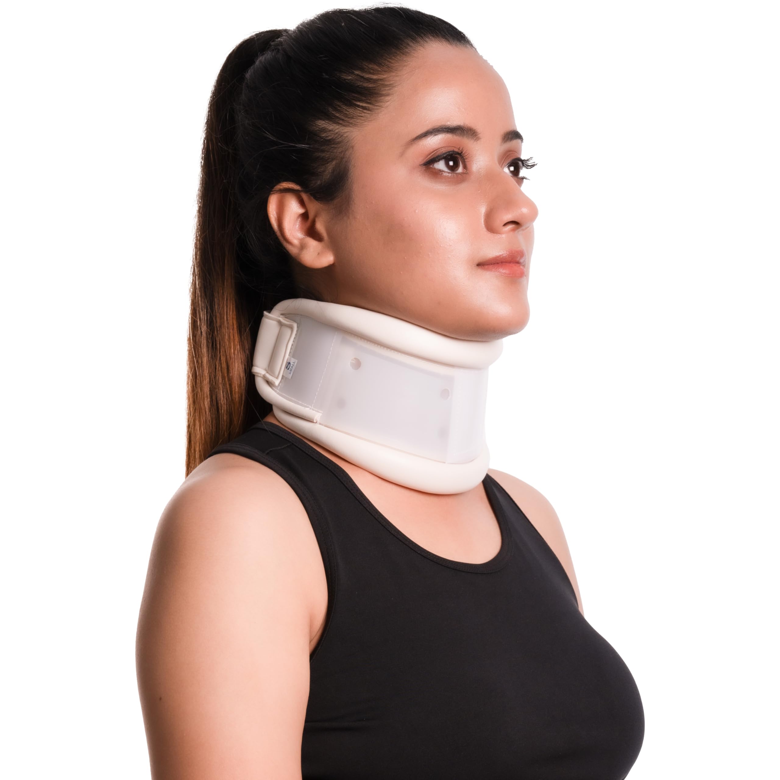 Wonder Care Rigid Cervical Collar | Plastic Neck Support Brace Adjustable Height Collar Support Brace Wraps Aligns & Stabilizes Vertebrae Neck Brace for Neck Spine Pressure for Women & Men...