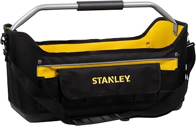 Stanley Open Tool Bag Tote 22 Inch Waterproof Base Multi-Pockets Organizer