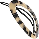 Camila Paris CP2803 French Hair Barrette Clip for Women, Handmade, Flow, Slide-in Metal-Free Closure, Strong Hold Grip Hair Clips for Girls, No Slip Durable Styling Hair Accessories, Made in France