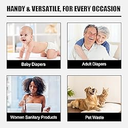 USBOO Disposable Diaper Bags for Baby - 20 Refill