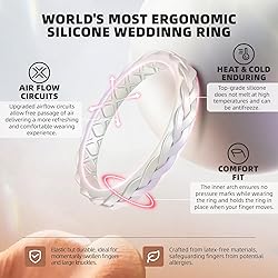 Egnaro Women's Rings Enhancers, Silicone Thin and