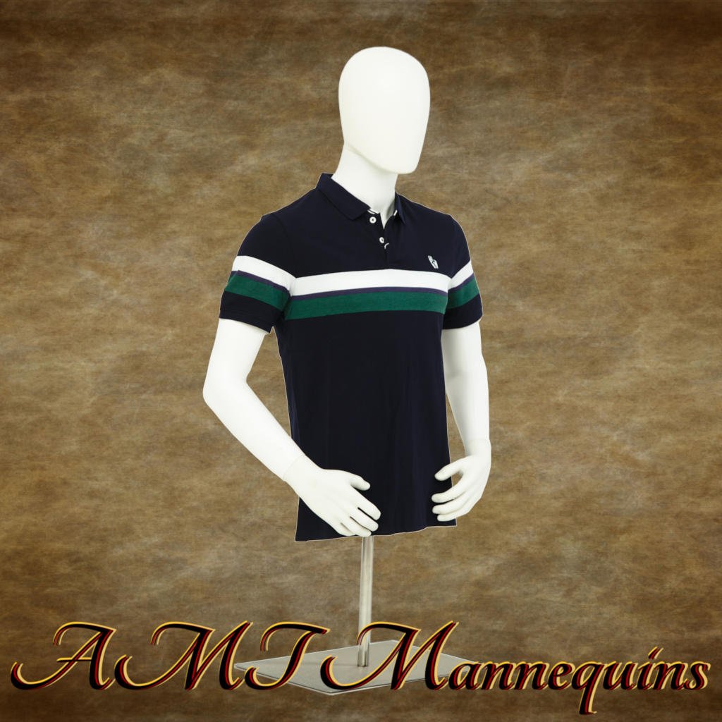 Male Mannequin Torso W Head Countertop Display White on Galleon Philippines