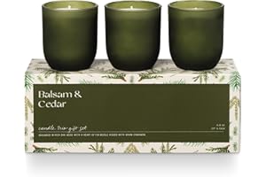 ILLUME Candle Trio Gift Set, Balsam & Cedar