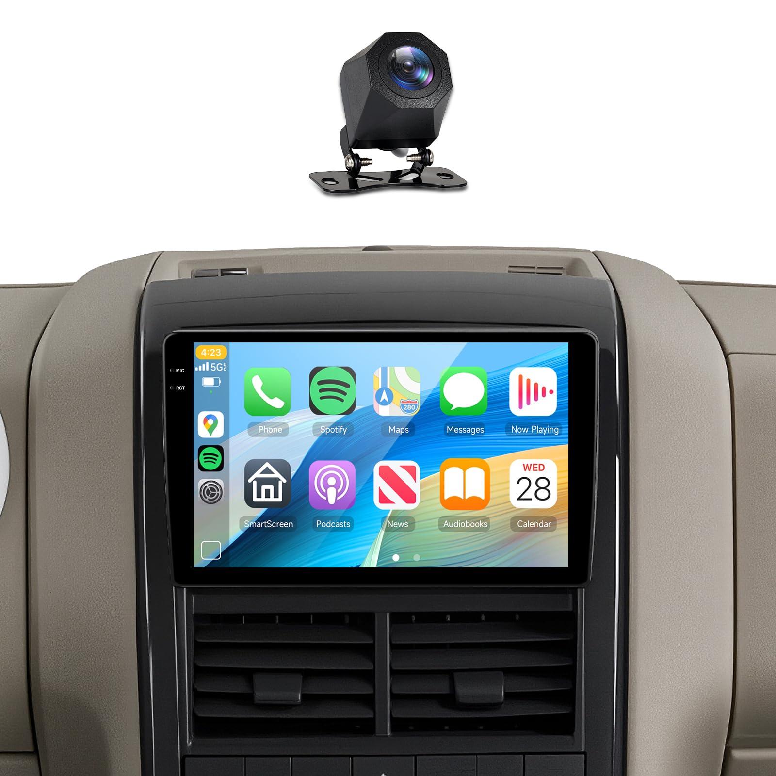Photo 1 of [4G+128G] Car Stereo for Ford Explorer 2005-2010 with 5GWiFi/Android 15/Wireless Carplay Android Auto,10.1" Incell Touch Screen Radio,GPS/EQ DSP/Bluetooth5.0/SWC/AHD Backup Camera