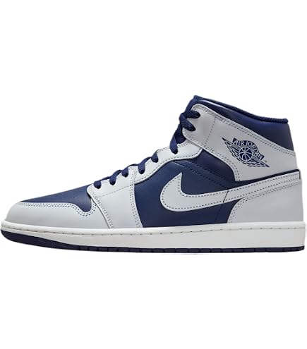 Amazon.com | Jordan Mens Air 1 Mid University Blue Black