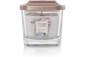 Yankee Candle Elevation Collection with Platform Lid Passionflower Scented Candle, Small 1-Wick, 28 Hour Burn Time