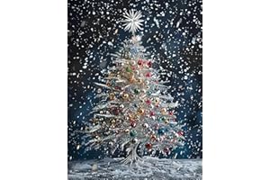 JXDXDJ Christmas Diamond Art Kits for Adults, Winter 5D Diamond Painting Kits for Beginners,DIY Round Full Drill Diamond Dots Gem Art for Adults, Paint by Diamonds Pictures Crafts Home Decor 12x16 in