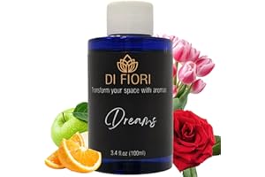Dreams - Pure Essential Oil for Waterless Diffusers - Rose, Citrus, Tulip, Green Apple - Aromatherapy, Pure Natural Oil, Diffuser Refill, Super Aroma, Organic Essential Oil - 3,4oz - DI FIORI