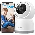ieGeek 5MP Indoor Camera, 5G/2.4G WiFi Cameras for Home Security with Phone App, Pan/Tilt Smart Dog Cam for Pet/Baby Monitor w/Motion Detection,Auto Tracking,2-Way Audio,Night Vision,Works with Alexa