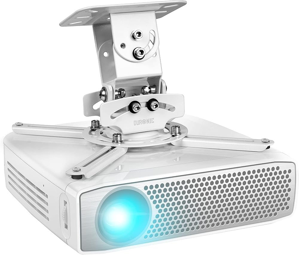 Duronic PB05XB Projector Mount Ceiling Wall Bracket 13.6kg Heavy Duty Tilt