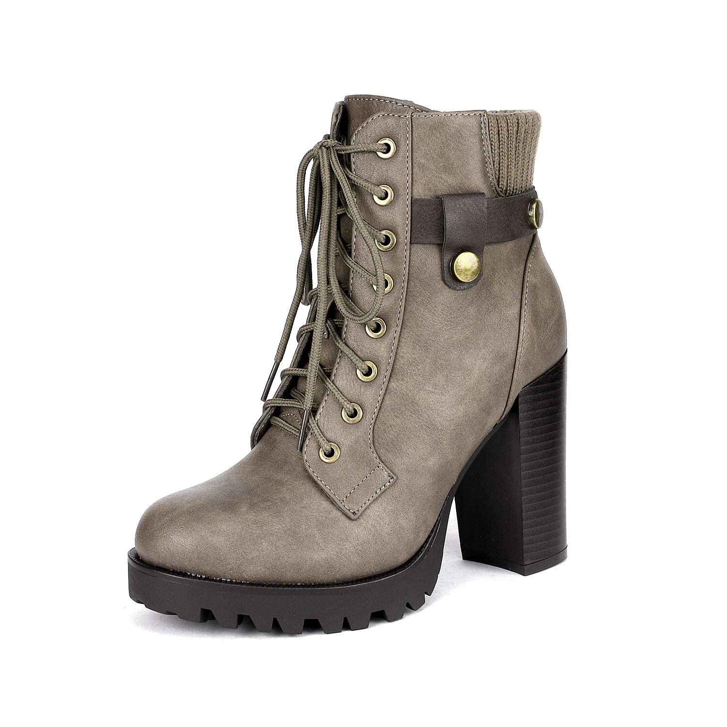 DREAM PAIRS Women's Fashion Ankle Boots - Chunky High Heel Booties