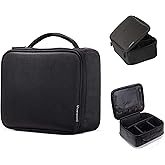 ROWNYEON Travel Makeup Bag Large Capacity Portable Waterproof Organizer for Women, Oxford Fabric Cosmetic and Toiletry Bag for Travel, Business Trip, Daily Use