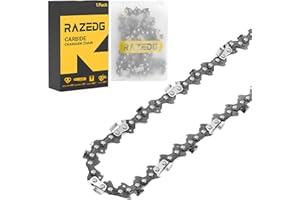 RAZEDG Carbide Chainsaw Chain 18 Inch, .325" Pitch, .063" Gauge, 68 Drive Links, Fits Stihl 025, MS 250, MS 251(PRE 2023 .063" Gauge) and More (1 Chain)