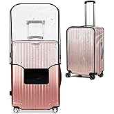 JZRSuitcase 30-inch Luggage Cover Protector Clear PVC Waterproof Suitcase Covers, Travel Luggage sleeves protective Tsa Approved
