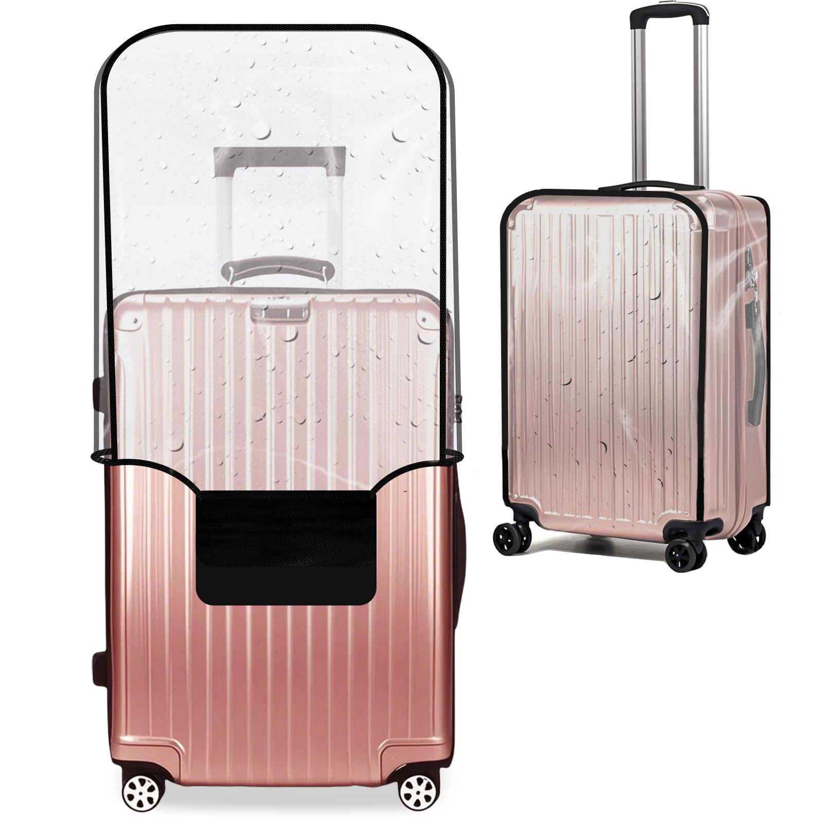 Photo 1 of 28-inch Luggage Cover Protector Clear PVC Waterproof Suitcase Covers, Travel Luggage sleeves protective Tsa Approved