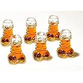 cuzubex Shot Glasses Set of 6 for Tequila, Whiskey, Liquor, Cocktail, Vodka, Shot Glass, Bachelorette Party, Funny Gifts, Cute, 1.35oz