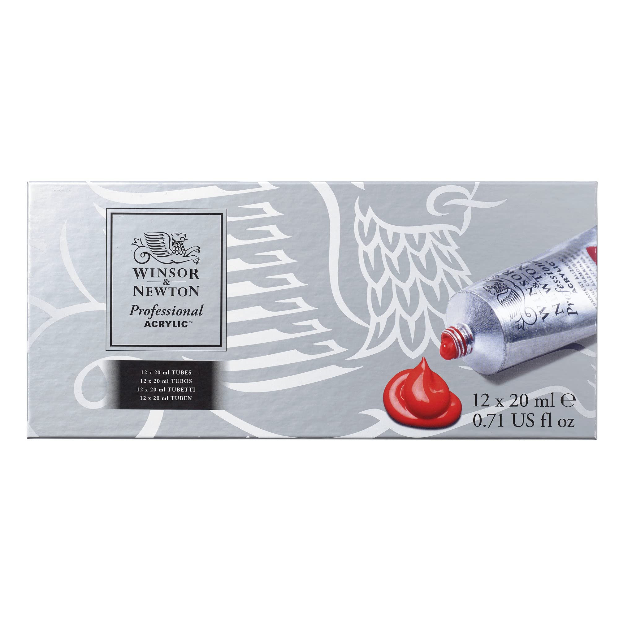 Winsor and Newton Artists Acrylic Paint Starter (12 x 20 ml)