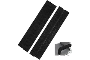 Classicseali 2pcs Arm Rest Covers for Office Chair, Office Chair Armrest Covers with Zipper, Stretchable Chairs Arm Pads, Black Armrest Cover for Chairs