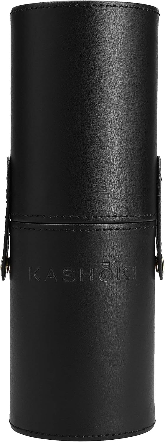 T4B Kashōki Professional Travel Makeup Brush Tube Holder for Storing Brushes High Quality Made of Eco Leather Dimensions 230 mm high and 70 mm Diameter - Image 3