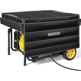 GenArmor Generator Covers While Running, 100% Waterproof Heavy Duty Tarps Generator Tent, Portable Outdoor Generator Enclosure for Most 4000w~13000w Generators, Black, Standard