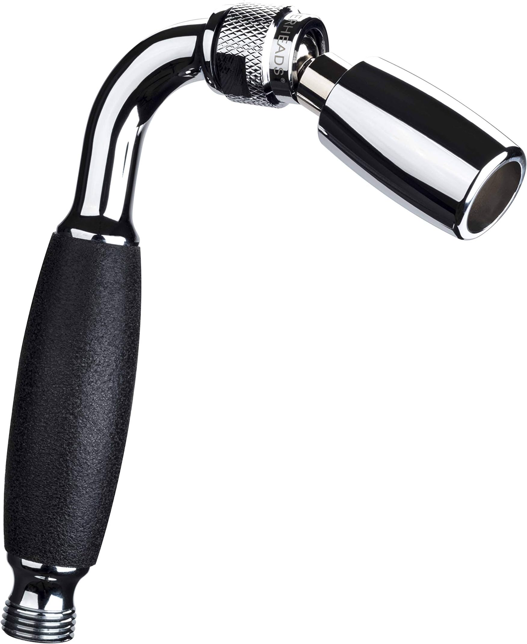 High Sierra's Solid Metal Handheld Showerhead with Slip-Free Grip - WaterSense Certified Low Flow 1.8 GPM - Stunning Chrome Finish