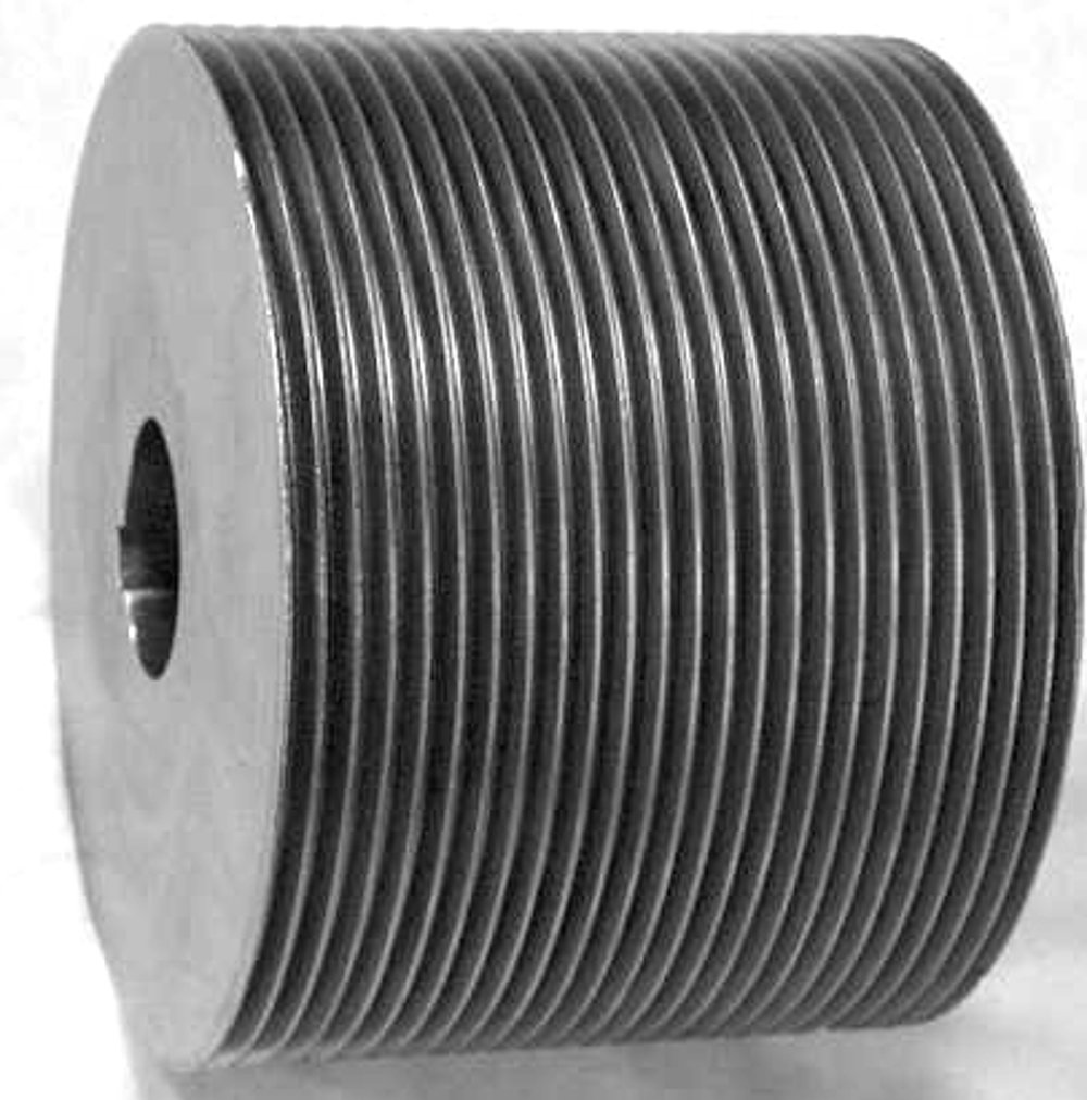 4J12.MPB Ametric Poly V Pulley, J Profile, 4 Grooves, 1.2 inch Outside