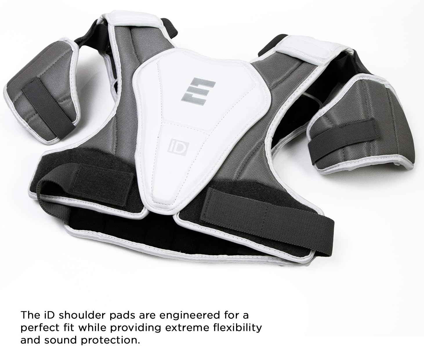 Epoch iD High Performance Lightweight Lacrosse Shoulder Pad for Attack, Middie and Defensemen, Large, White : Sports & Outdoors