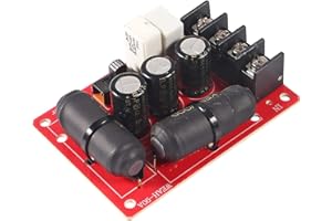 AZUOCN 200W Pure Bass Subwoofer Crossover Second-Order Crossover Frequency Distributor Divider 2 Way Speaker Audio Crossover Filter (A)
