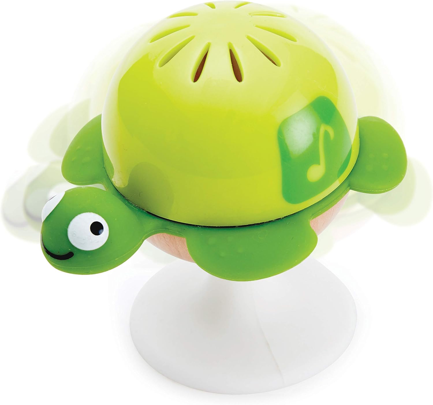 Hape Put-Stay Rattle Set | Three Sea Animal Suction Rattle Toys, Baby Educational Toy Set, Multi, 5'' x 2'' (E0330): Toys & Games