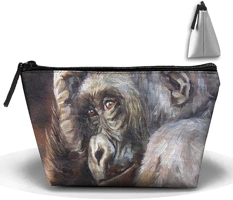 Amazon Co Jp レディース 化粧ポーチ トラベルポーチ 旅行 ハンドバッグ ゴリラチンパンジー猿 コスメ メイクポーチ コイン 鍵 小物入れ 化粧品 収納ケース 軽い 軽量 ホーム キッチン