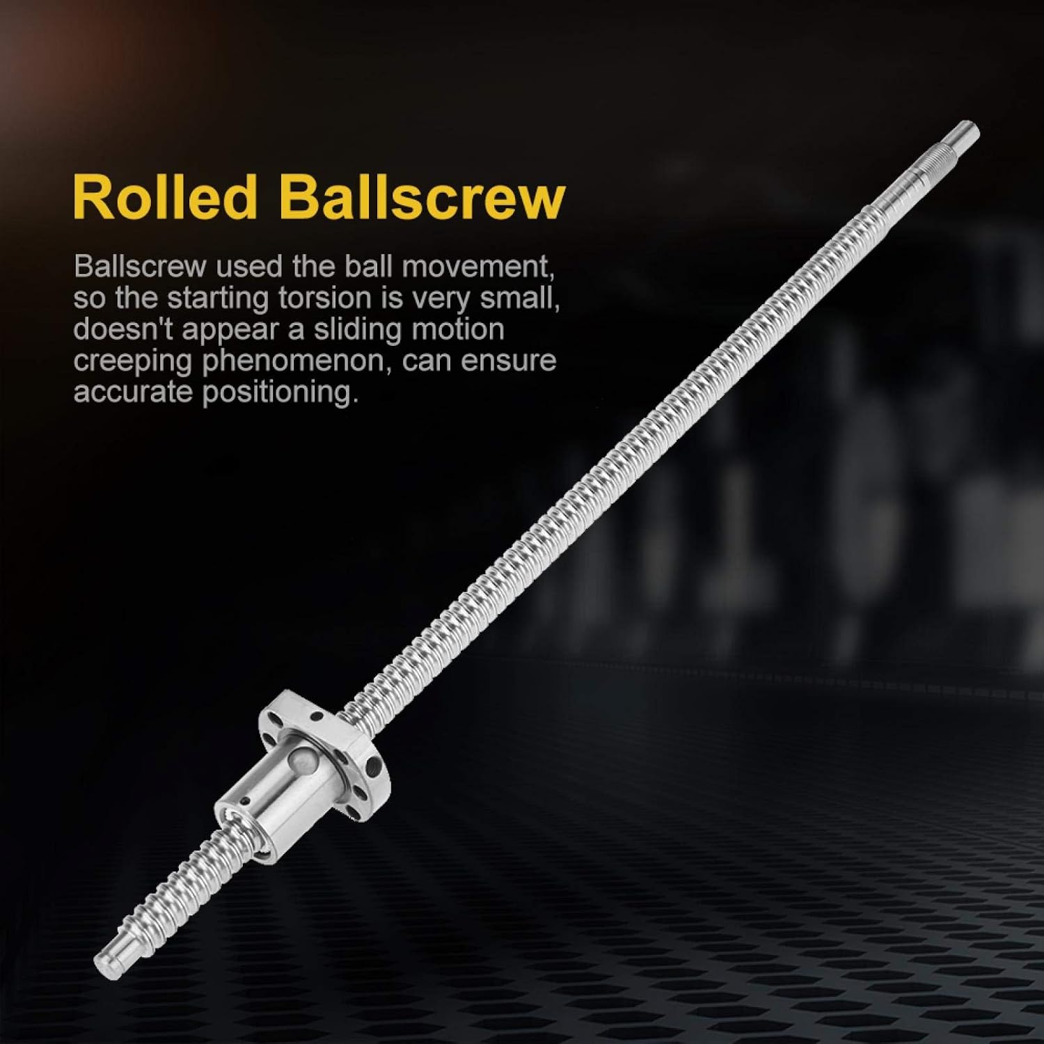 400mm Rolled Ballscrew Ballnut Anti-Backlash without Side End Supports for CNC Machine Silver Ball Screw - Image 5