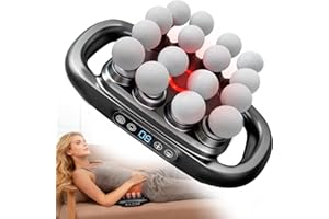 16-Head Massage Gun Deep Tissue Massager, Portable Back Massager with 3 Modes & 30 Intensities, 16-Head Wide Coverage, 32,800