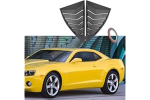 YOURSME for Camaro 2010-2015 LS LT RS SS GTS Quarter Side Window Scoop Louvers ABS Window Scoop Cover Vent Lambo GT Style