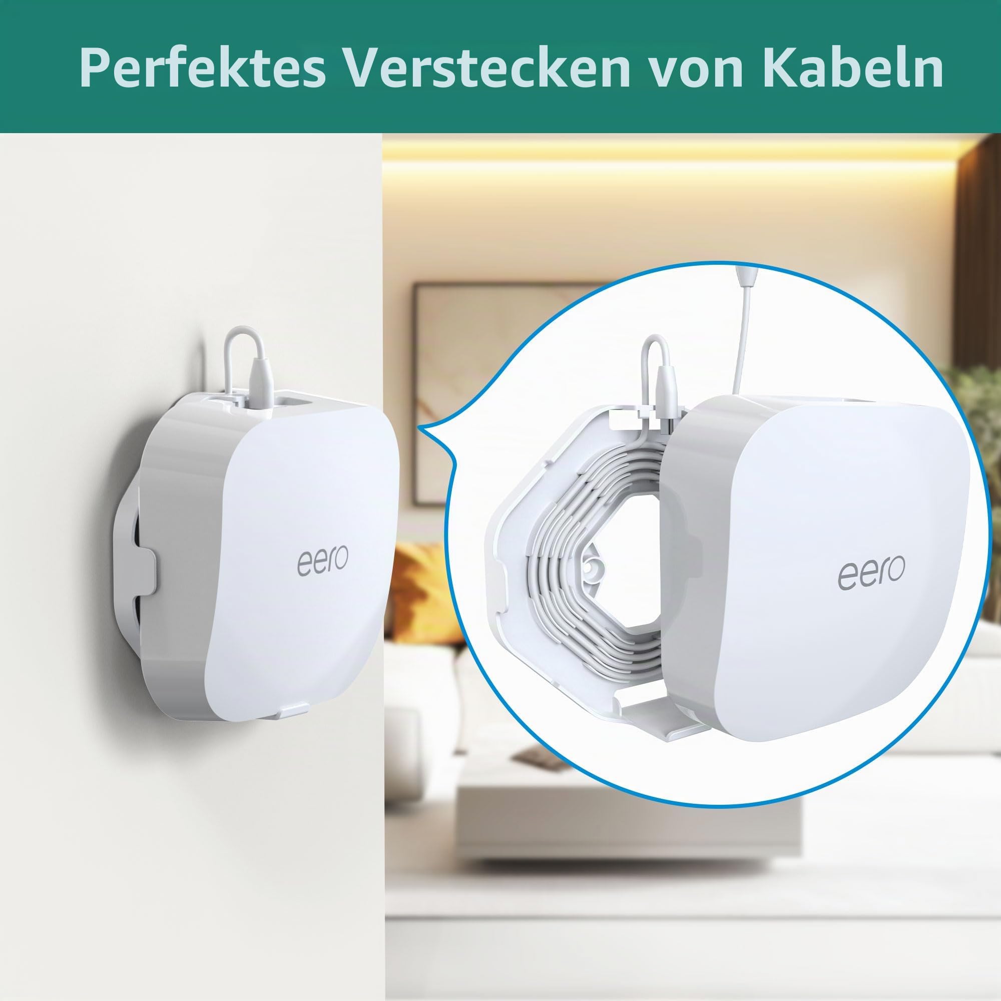 HomeMount Wandhalterung für eero Pro 6/6e – Kabelmanagement, 1 Stück 5