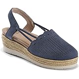 earth yarrow espadrille wedge