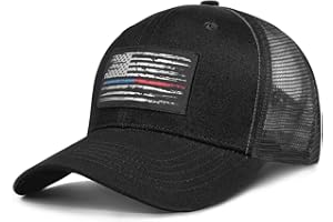 NAICISSISM American Fish Flag Trucker Hats - Fishing Gifts for Men - Outdoor Snapback Fishing Hats Perfect for Camping and Daily Use
