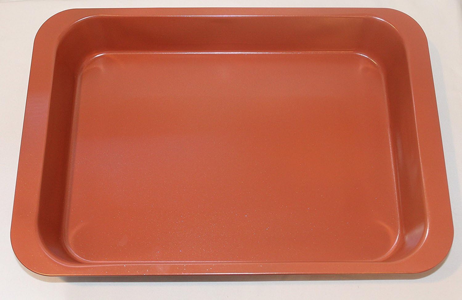 Granite View Copper Ceramic Cake Pan 14" x 10.25" x 2.25", Non-stick, Non-scratch, Heavy Duty, Light Weight