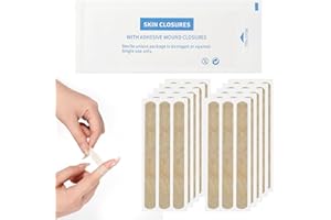 30 Strips Skin Wound Closure Strip 0.48" x 4" Breathable Steri Strips Adhesive Closures Tape for Closing Minor Cuts Wounds