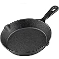 6 Inch Cast Iron Skillet, Small Cast Iron Pan are Suitable for Indoor and Outdoor Ovens, Barbecue Ovens, Safe Cookware.