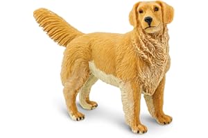 Safari Ltd. Golden Retriever Figurine - Detailed 4.5" Plastic Model Figure - Fun Educational Play Toy for Boys, Girls & Kids Ages 1+