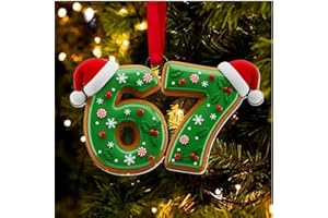 Generic 67 Christmas Ornament 2025, Funny 67 Meme Ornament, Funny Christmas Ornaments 2025, Santa Ornaments for Christmas Tre
