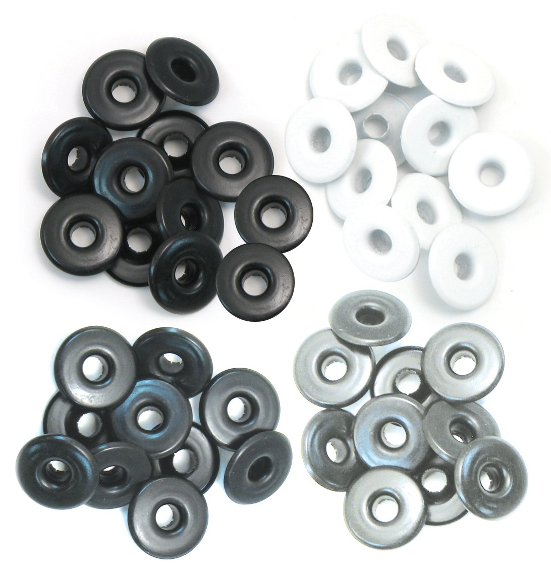 We R Memory Keepers Eyelets Wide Eyelets, Aluminum Grey
