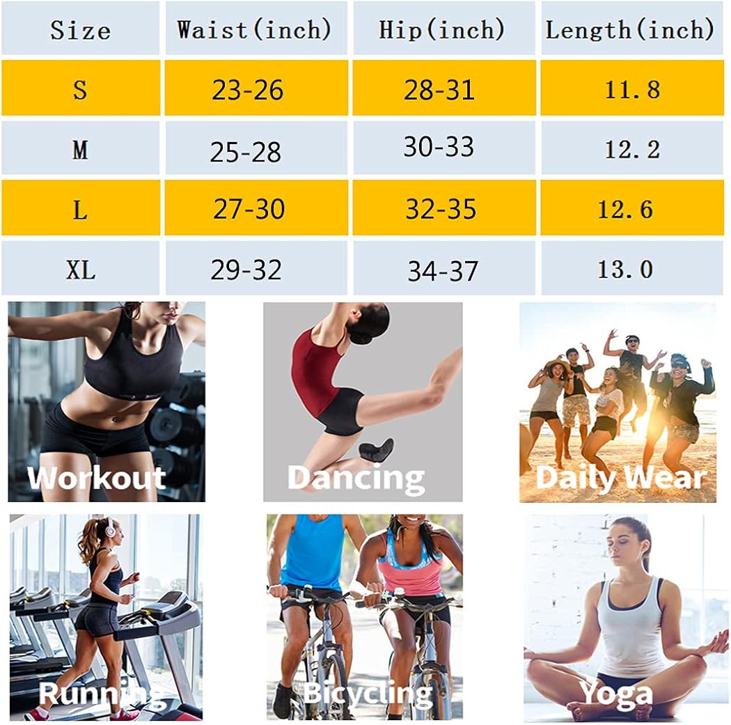 Scrunch Butt Shorts for Women High Waisted Yoga Shorts Ruched Butt Lifting Booty Shorts Gym Workout Hot Pants: Clothing