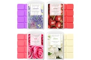 LA BELLEFÉE Wax Melts Wax Cubes, Natural Soy Wax Cubes Candle Melts, Fall Scented Wax Melts for Wax Warmer Christmas Gifts Decor, Floral of Rose, Lavender, Jasmine, Cherry for Spa Relaxing, Bath, Yoga